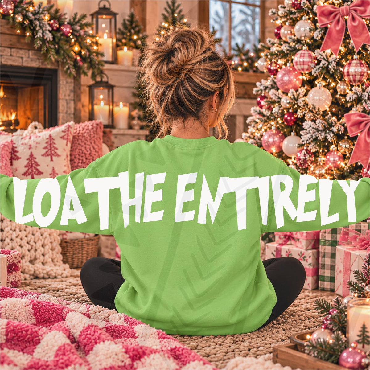 Loathe Entirely White (All add ons in One listing) Customized-DTF