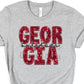 Georgia red sequin bulldogs-DTF