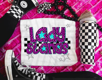 Pink Leopard Neon Mascots (dropdown)-DTF&UV