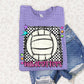 Bright preppy volleyball- (DROPDOWN MASCOT)-DTF&UV