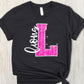 Lions Pink Faux Glitter L - DTF