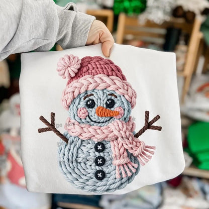 Faux knit Snowman-DTF&UV