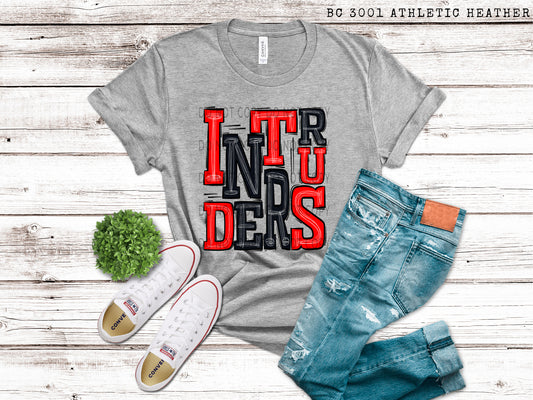 Intruders Red and Black - DTF