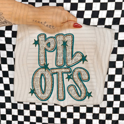 Teal Dotty (DROPDOWN MENU)-DTF&UV
