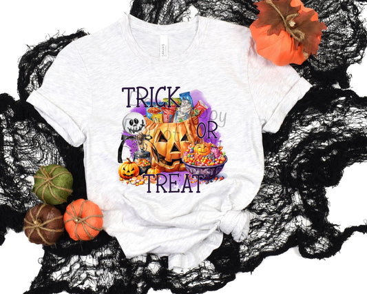 Trick or treat pumpkin candy-DTF