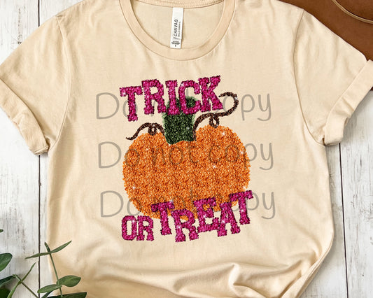 Trick or treat sequins-DTF