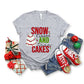 Snow Flakes And Tree Cakes - DTF