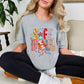 Softball Pattern letters-DTF