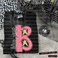 Pink Glitter Leopard Initial or word-CUSTOM: (ANY NAME, ANY MASCOT)-DTF&UV
