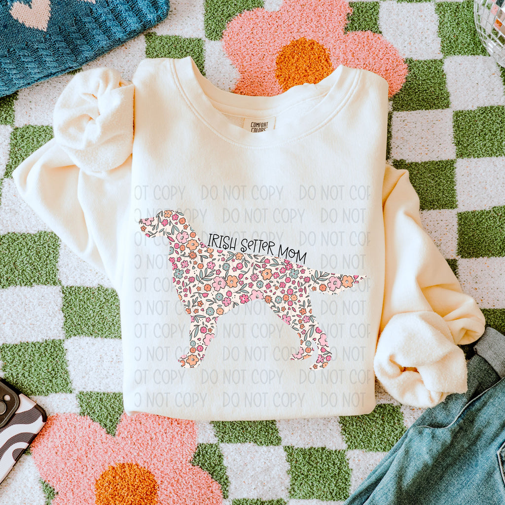 Floral Dog(ALL IN DROPDOWN)-dtf