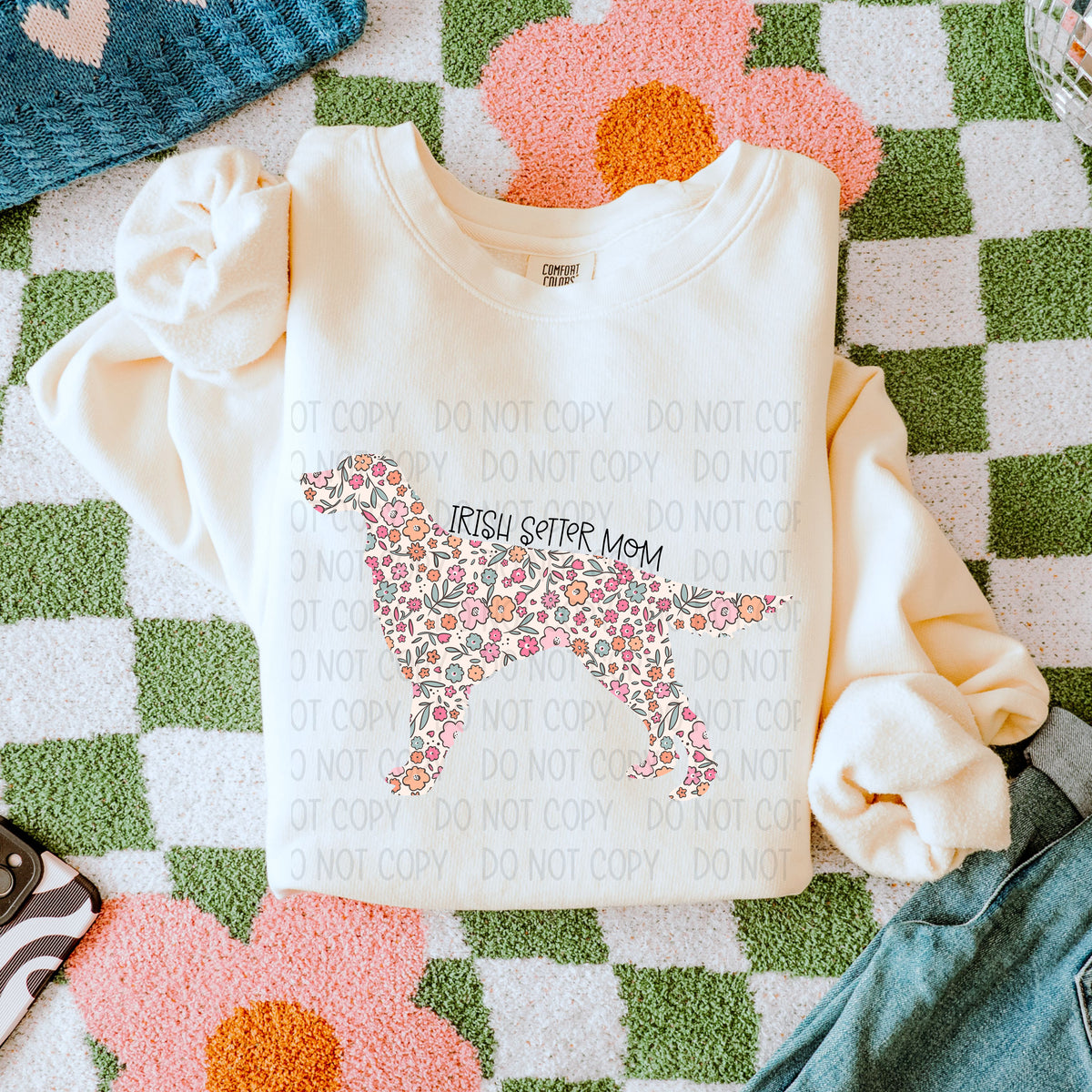 Floral Dog(ALL IN DROPDOWN)-dtf