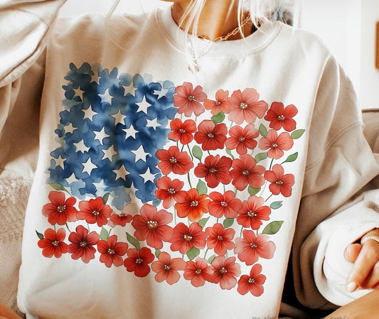 Watercolor flower flag- DTF&UV