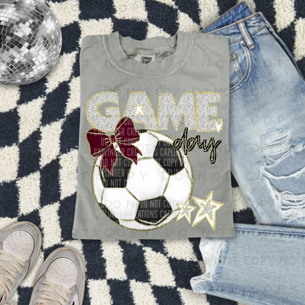 Game day Soccer(all colors in dropdown)-DTF