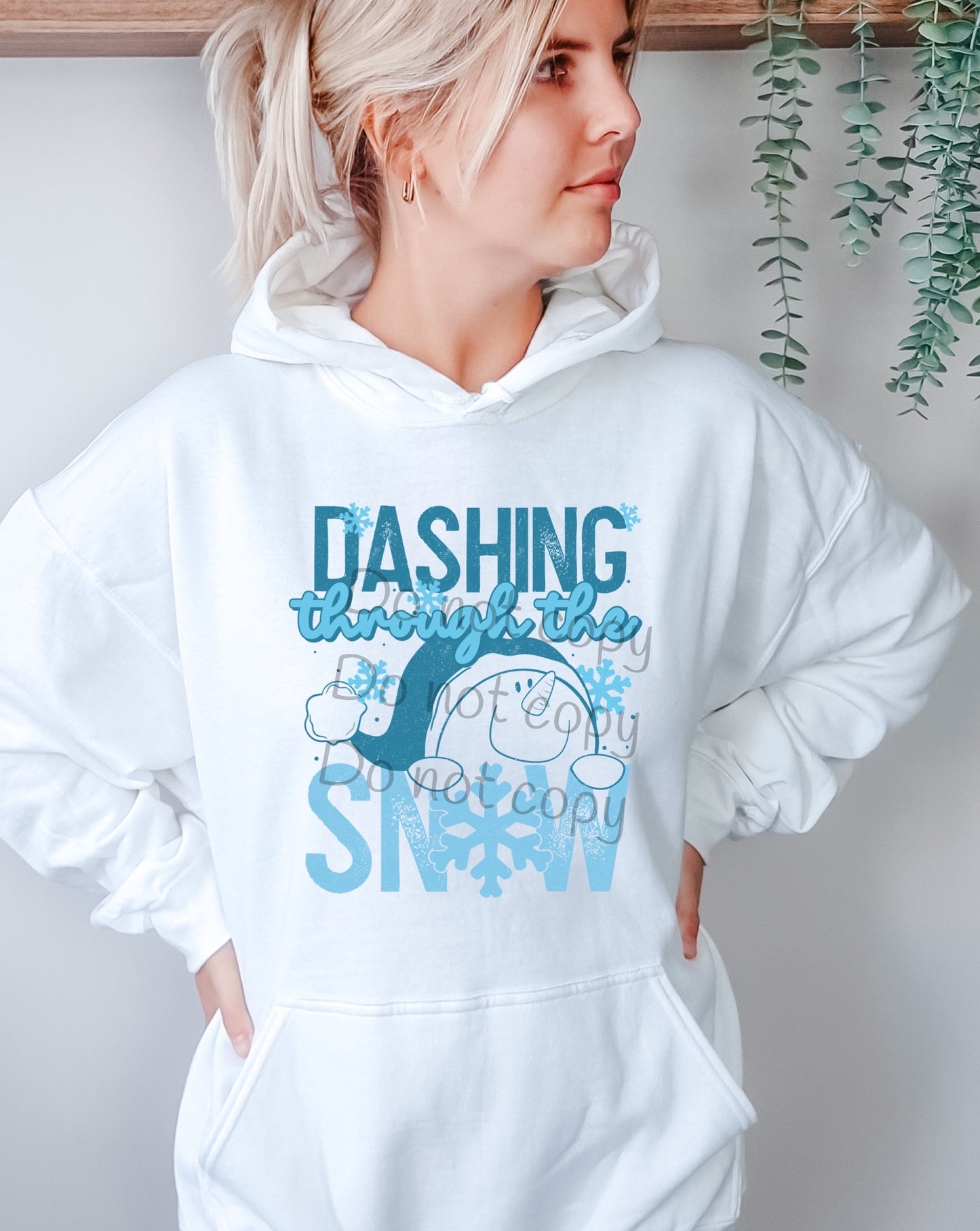 Dashing through the snow-DTF