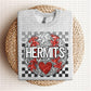 Baseball Mascots Faux Embroidery Checkered Sequins -DTF