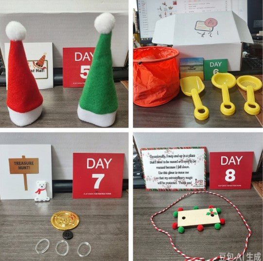 12 or 24 Days Elf Activity Kit