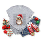 I Love Christmas Most Of All Owl Santa -DTF