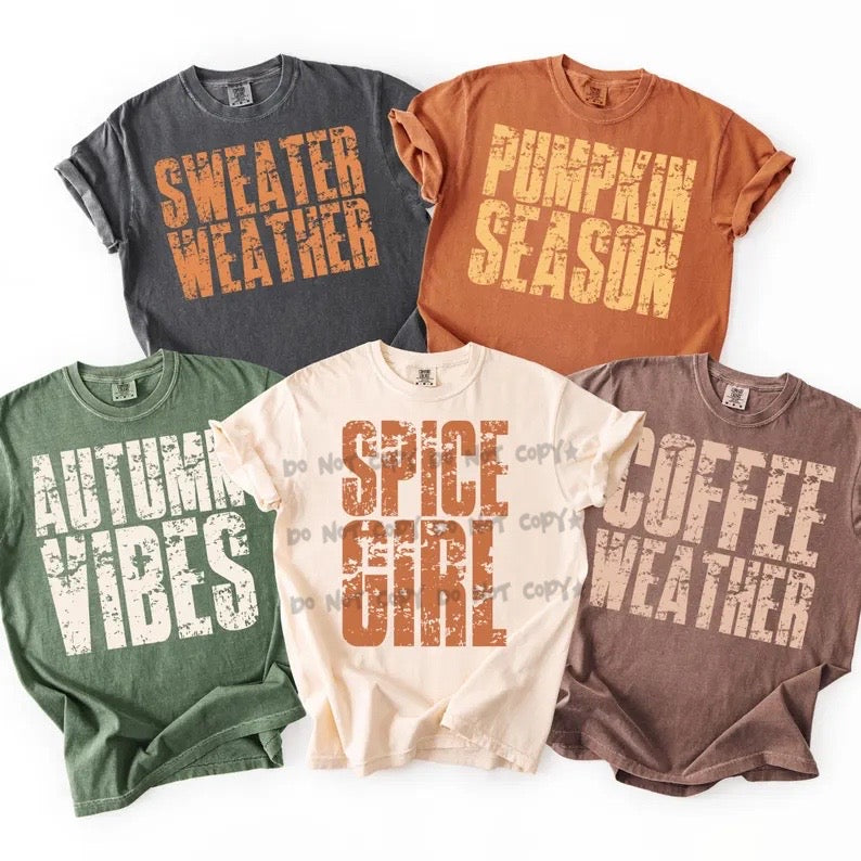 Sweater weather stacked distressed-DTF&UV