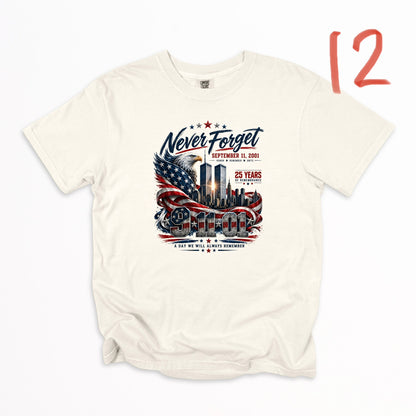 9/11 25th Anniversary (multiple options) -DTF&UV