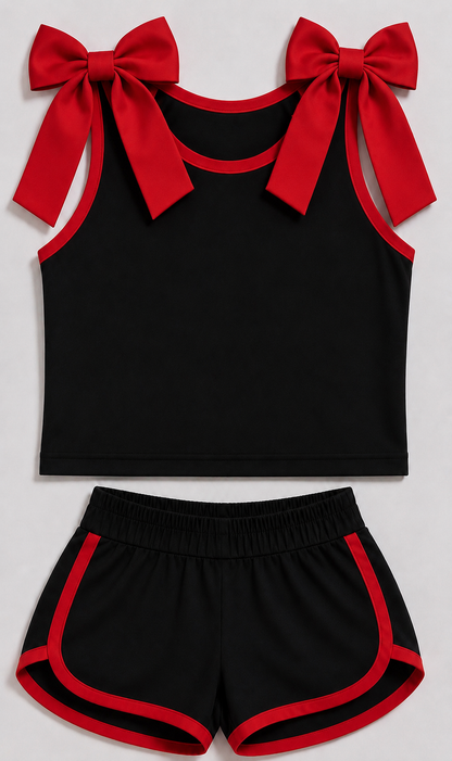 ABI Custom Bow Shirt and Shorts Set  -Pre Order