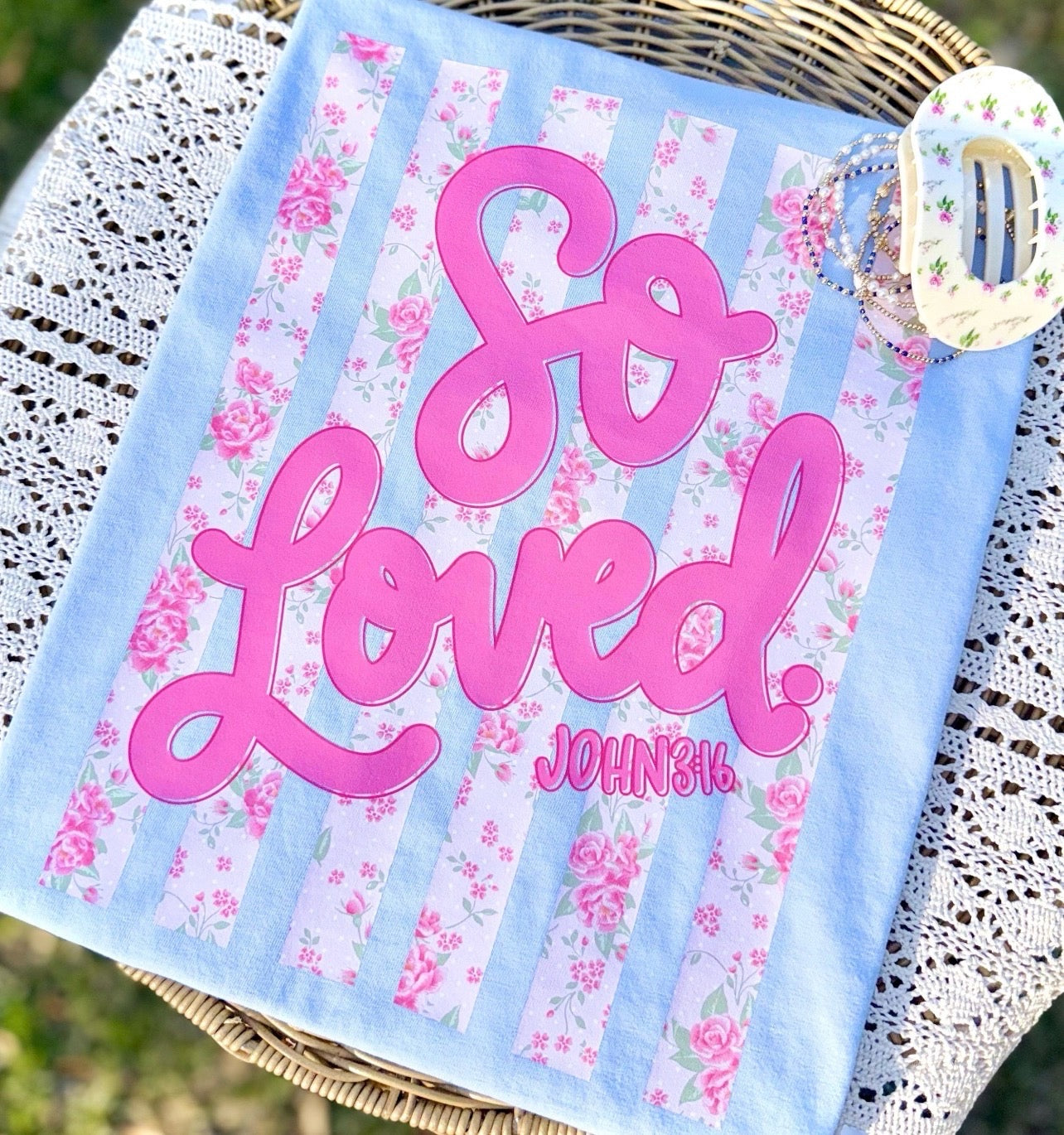 So loved pink floral-DTF&UV