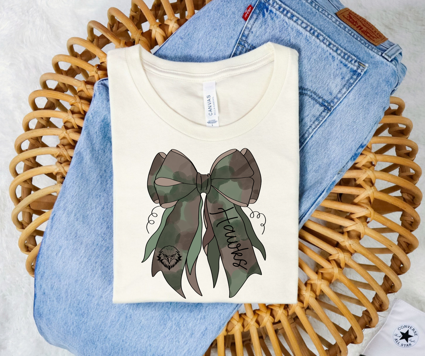 Mascot on Camo bow (Dropdown)-DTF&UV