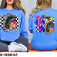 Bright Checkered Mascots (BACK- Dropdown)-DTF&UV