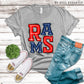 Rams Royal Blue and Red - DTF