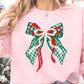 Merry Christmas Bow faux pearls- DTF DEAL