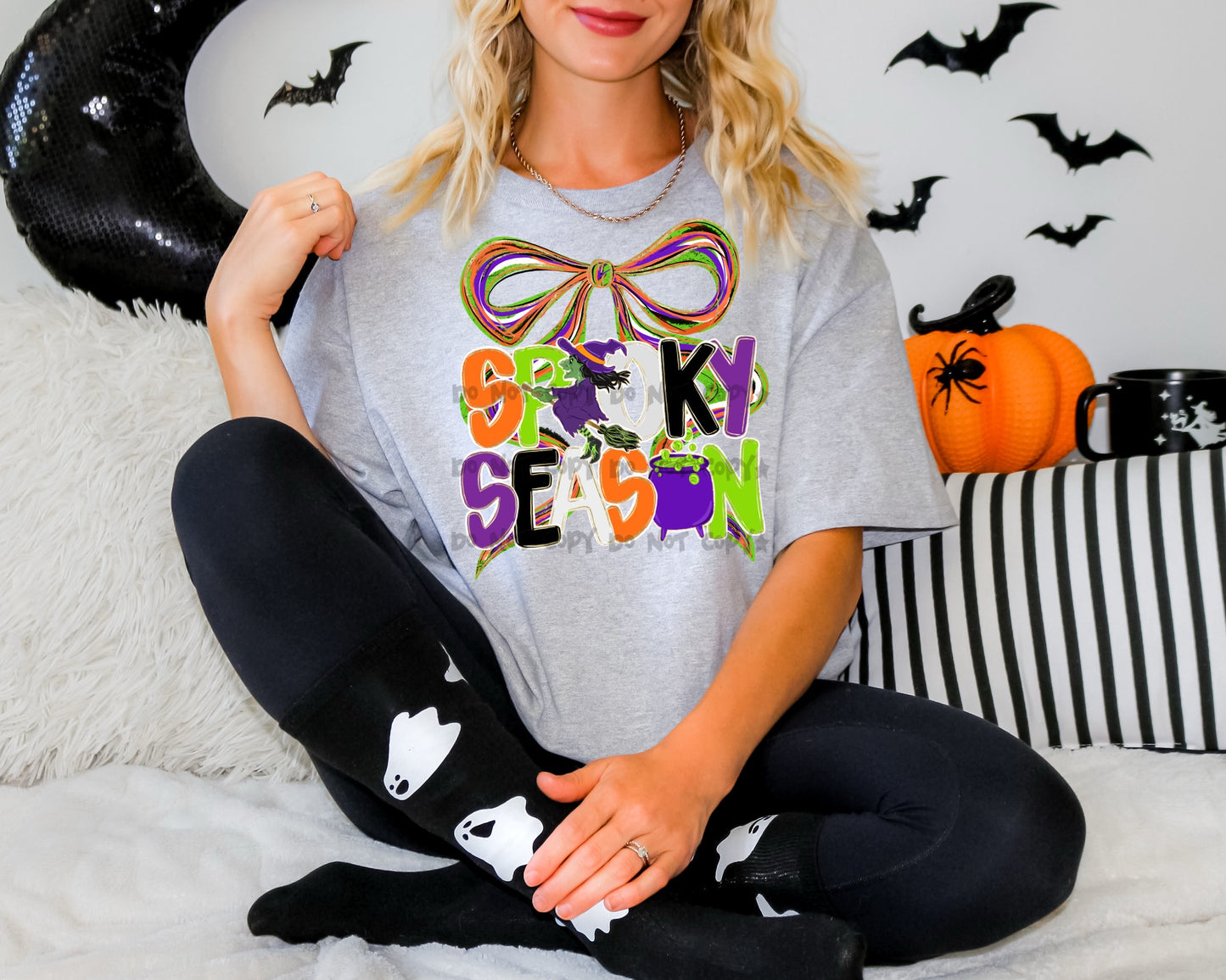 Spooky Season with Witch and
Bow- DTF&UV