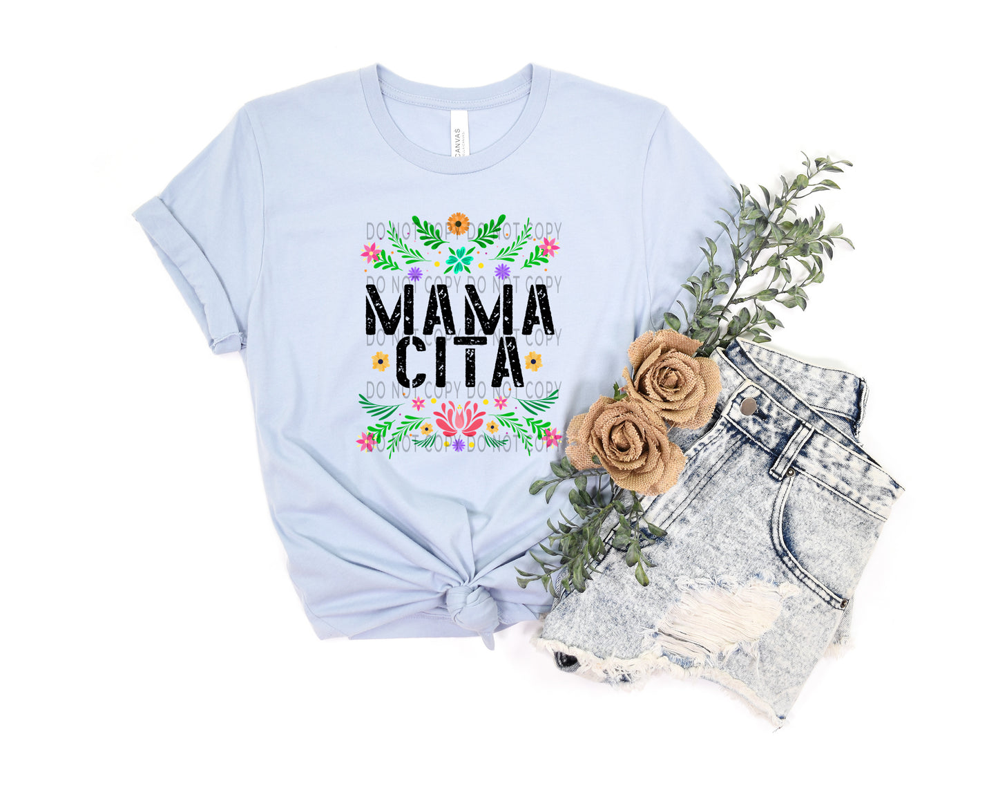 Mamacita Floral Blk DTF