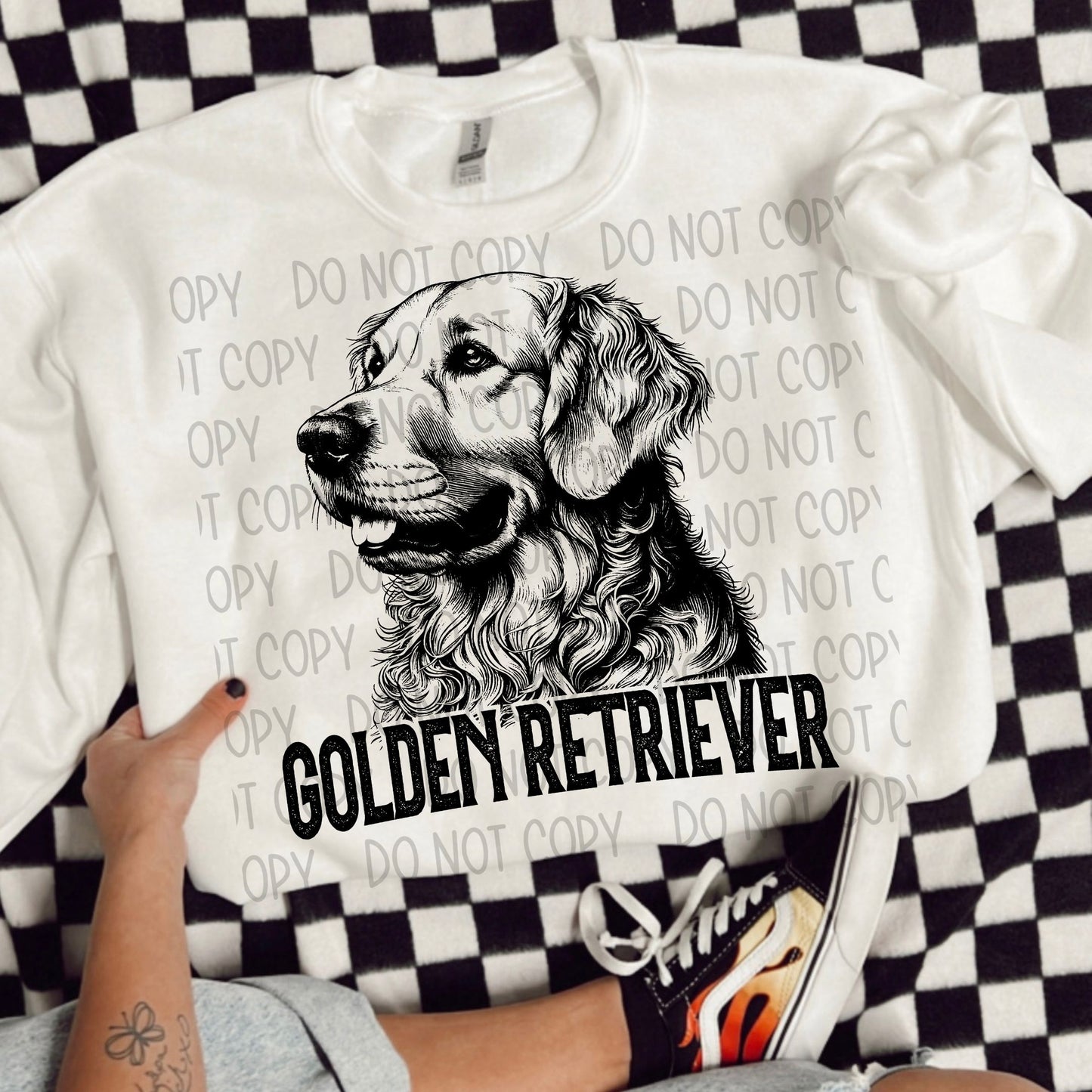 Golden Retreiver Portrait - DTF