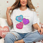 Candy Hearts Faux Chenille DTF