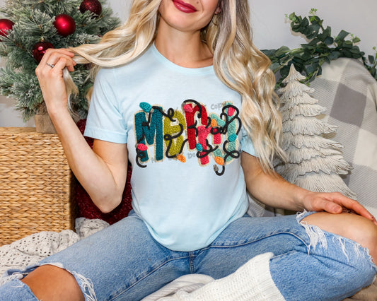 Merry Lights Knit-DTF&UV