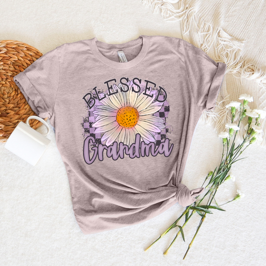 Blessed Grandma Purple Daisy -DTF