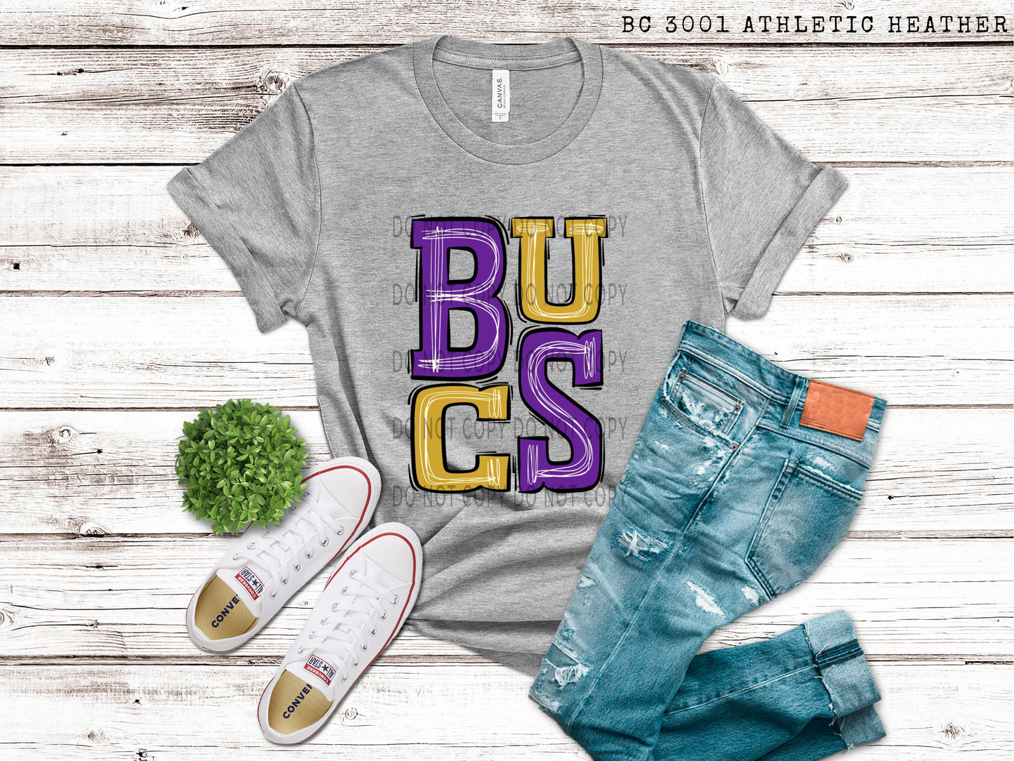 Bucs Purple and Yellow Gold - DTF