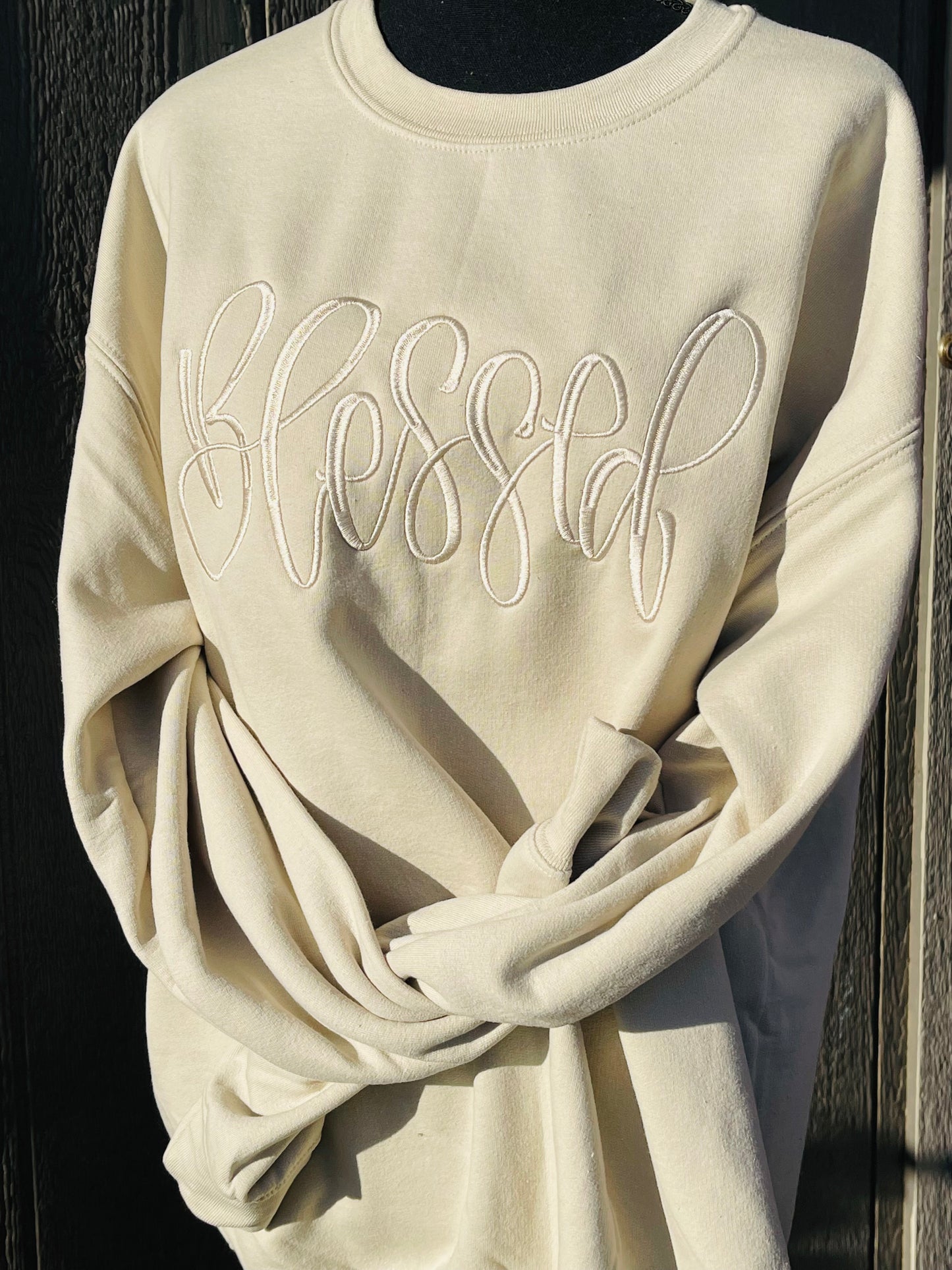 Blessed Embroidered Sweatshirt
