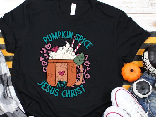 Pumpkin spice and Jesus Christ-DTF