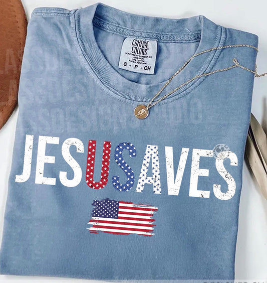 Jesus Saves USA-DTF&UV