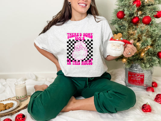 There’s Some Ho’s In This House Checkered Pink - DTF