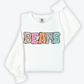 Pastel Stroke Varsity Mascots (ALL Mascots in this listing Dropdown)-DTF