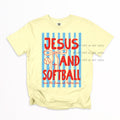 Jesus and softball stripe-DTF&UV