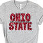 Ohio state red sequin Ohio state-DTF