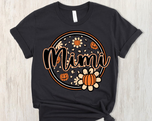 Pumpkin name circle Mimi-DTF