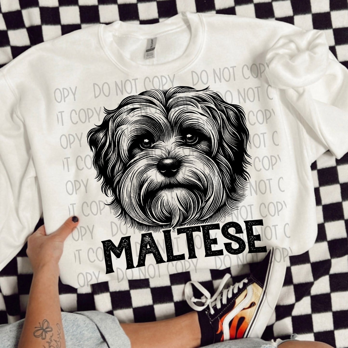 Maltese Portrait - DTF