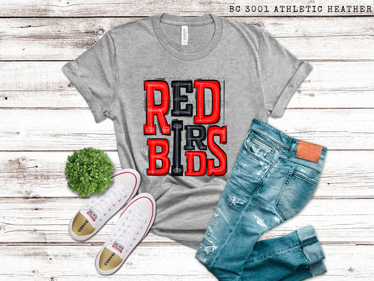 Redbirds Red and Black - DTF