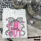 Pink out Silver- (DROPDOWN MASCOT)-DTF&UV