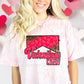 Valentines Crew Half Leopard DTF