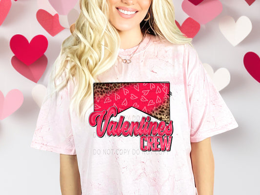 Valentines Crew Half Leopard DTF