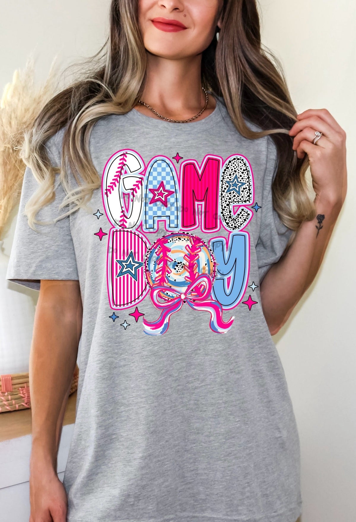 Game day pink-DTF